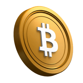 Bitcoin (BTC)-mynt vist på skrå i hero-seksjonens design
